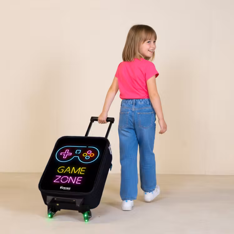 Children's suitcase - Qoute with neon colors — 2