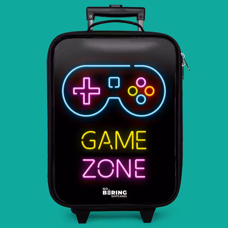 Children's suitcase - Qoute with neon colors — 4