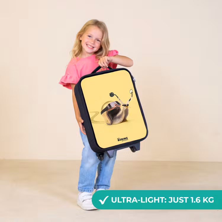 Children's suitcase - Snail with motorcycle helmet — 5