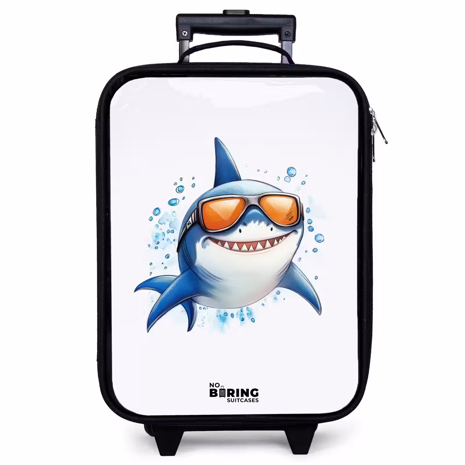 Children's suitcase - Cool shark with sunglasses in the water — 1