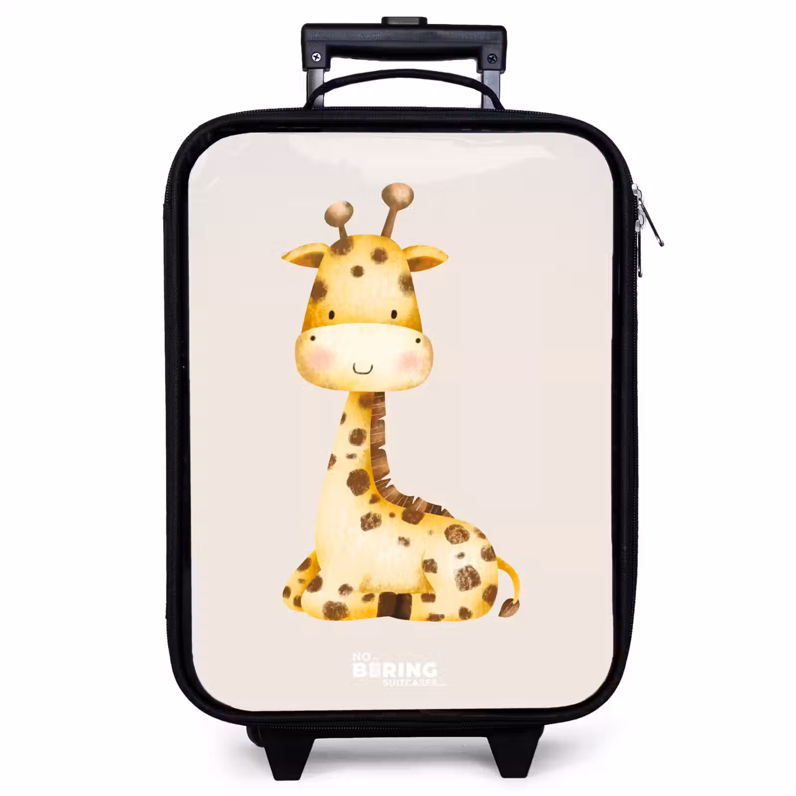Children's suitcase - Reclining giraffe illustration on beige background — 1