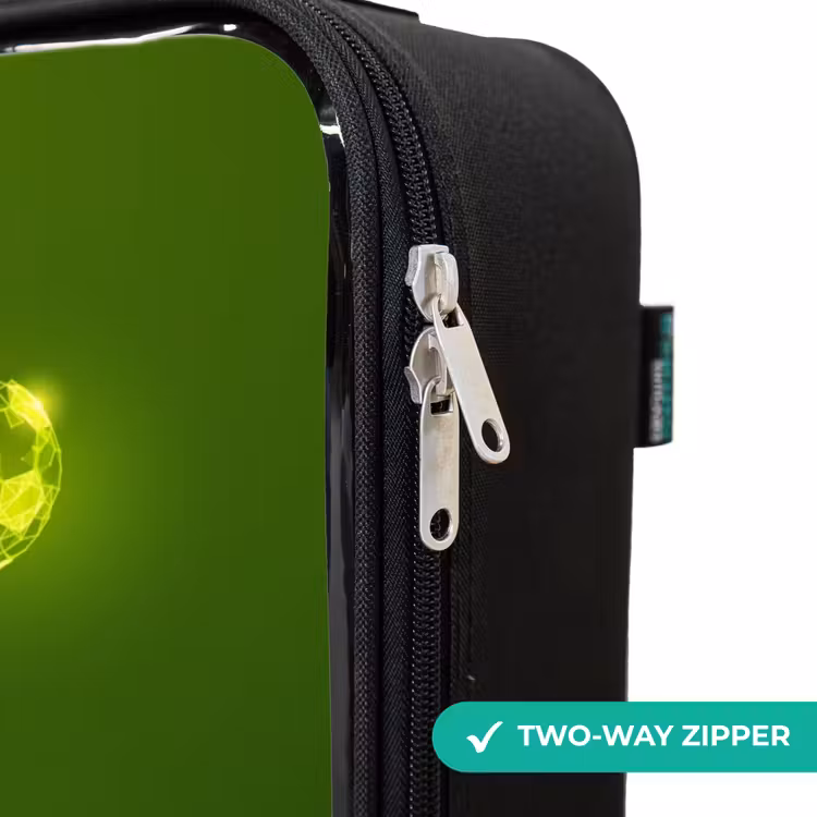 Children's suitcase - Green neon embrace in action — 6