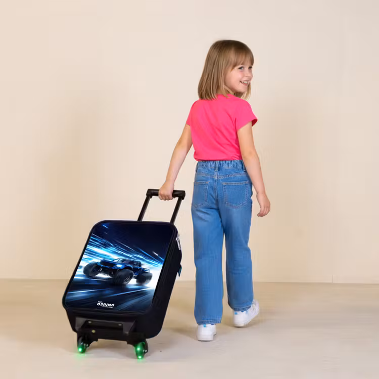 Children's suitcase - Monster truck races through light speed — 2