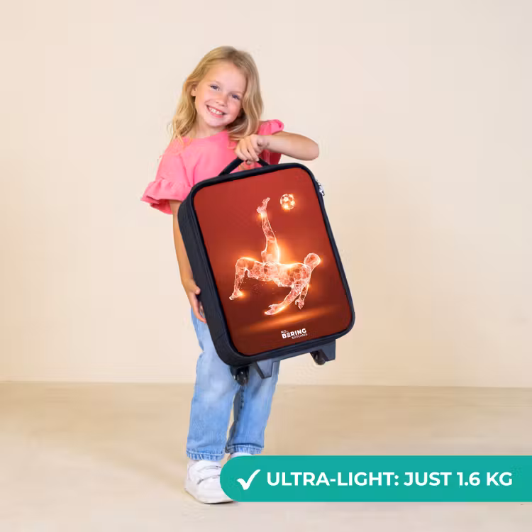 Children's suitcase - Red glowing soccer player in action — 5