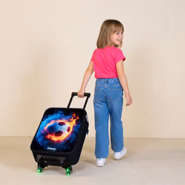 Children's suitcase - Soccer on fire and ice — 2