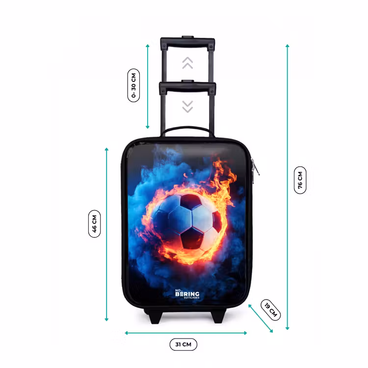 Children's suitcase - Soccer on fire and ice — 3