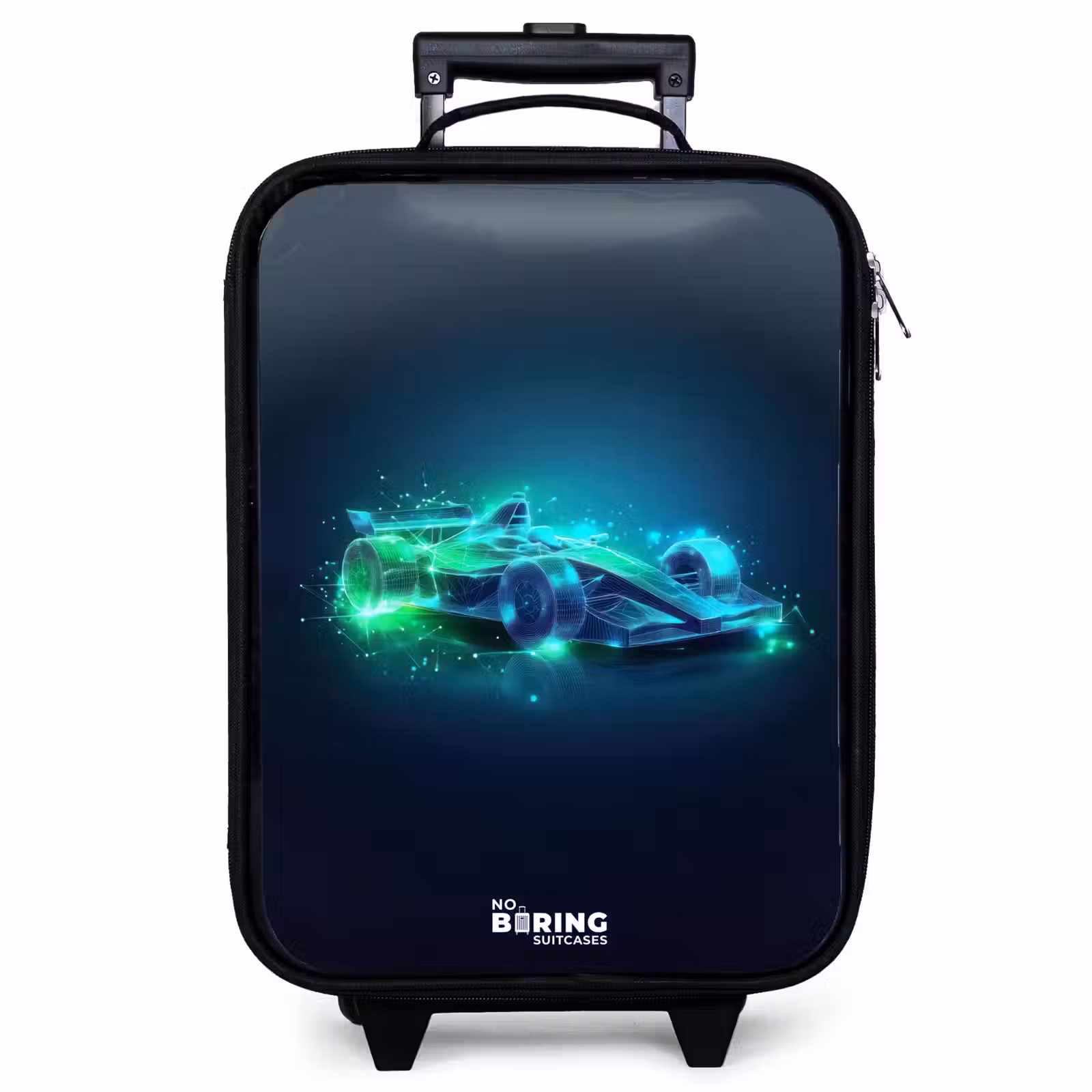 Children's suitcase - Neon racing car in digital style — 1