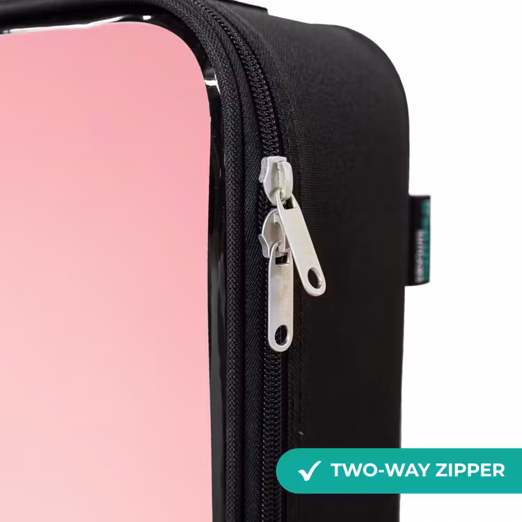 Children's suitcase - Girl with white unicorn on pink background — 6