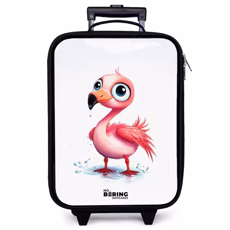 Children's suitcase - Pink flamingo in the water — 1