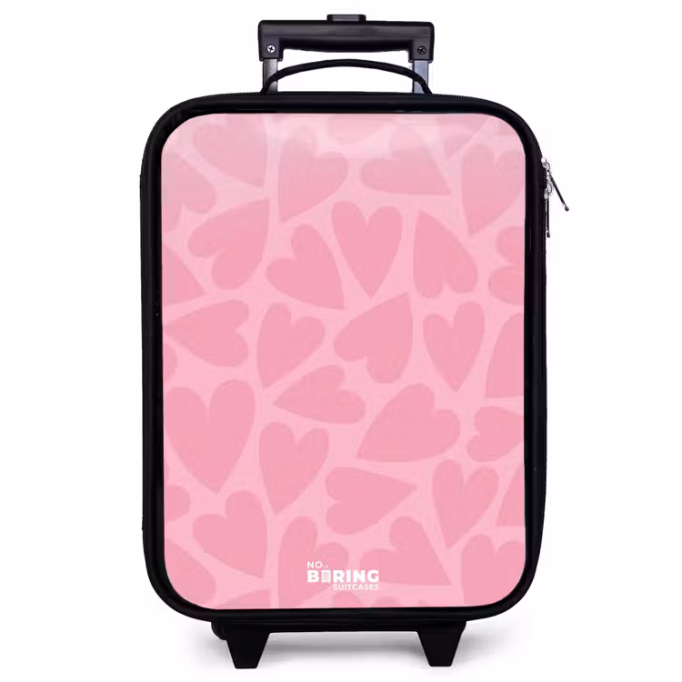Children's suitcase - Pink hearts pattern — 1