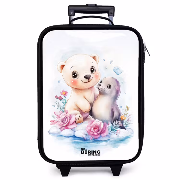 Children's suitcase - Polar bear and seal on an ice floe — 1