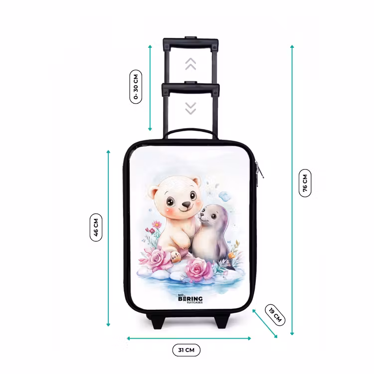 Children's suitcase - Polar bear and seal on an ice floe — 3