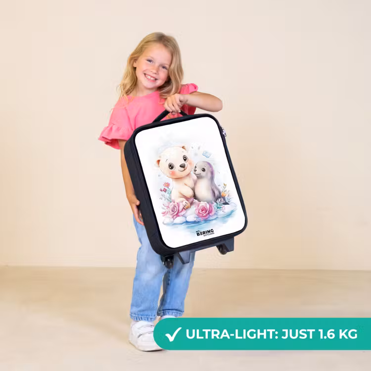 Children's suitcase - Polar bear and seal on an ice floe — 5