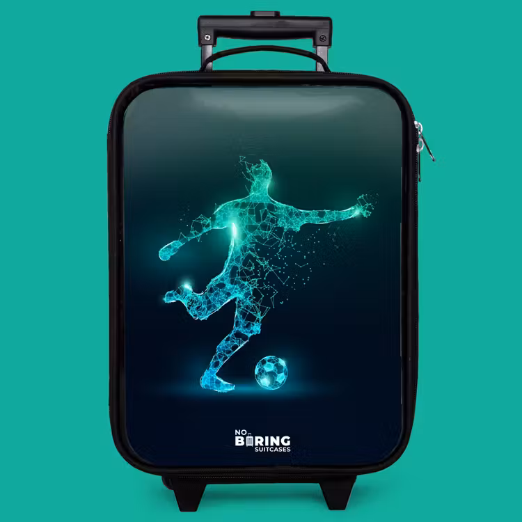 Children's suitcase - Soccer player forcefully kicks in digital form — 4