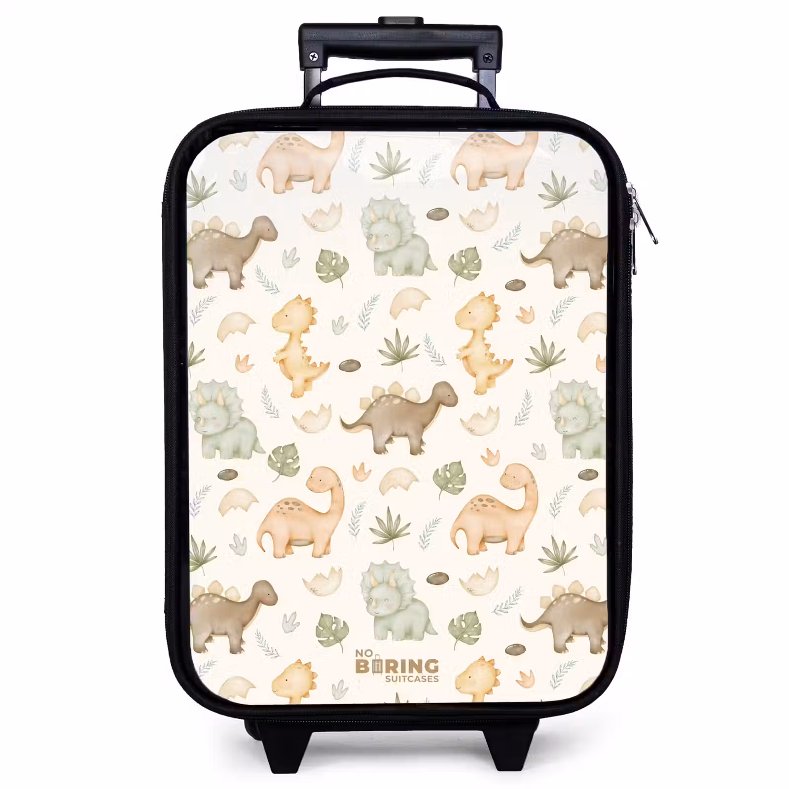 Children's suitcase - Dino pattern in pastel colors — 1