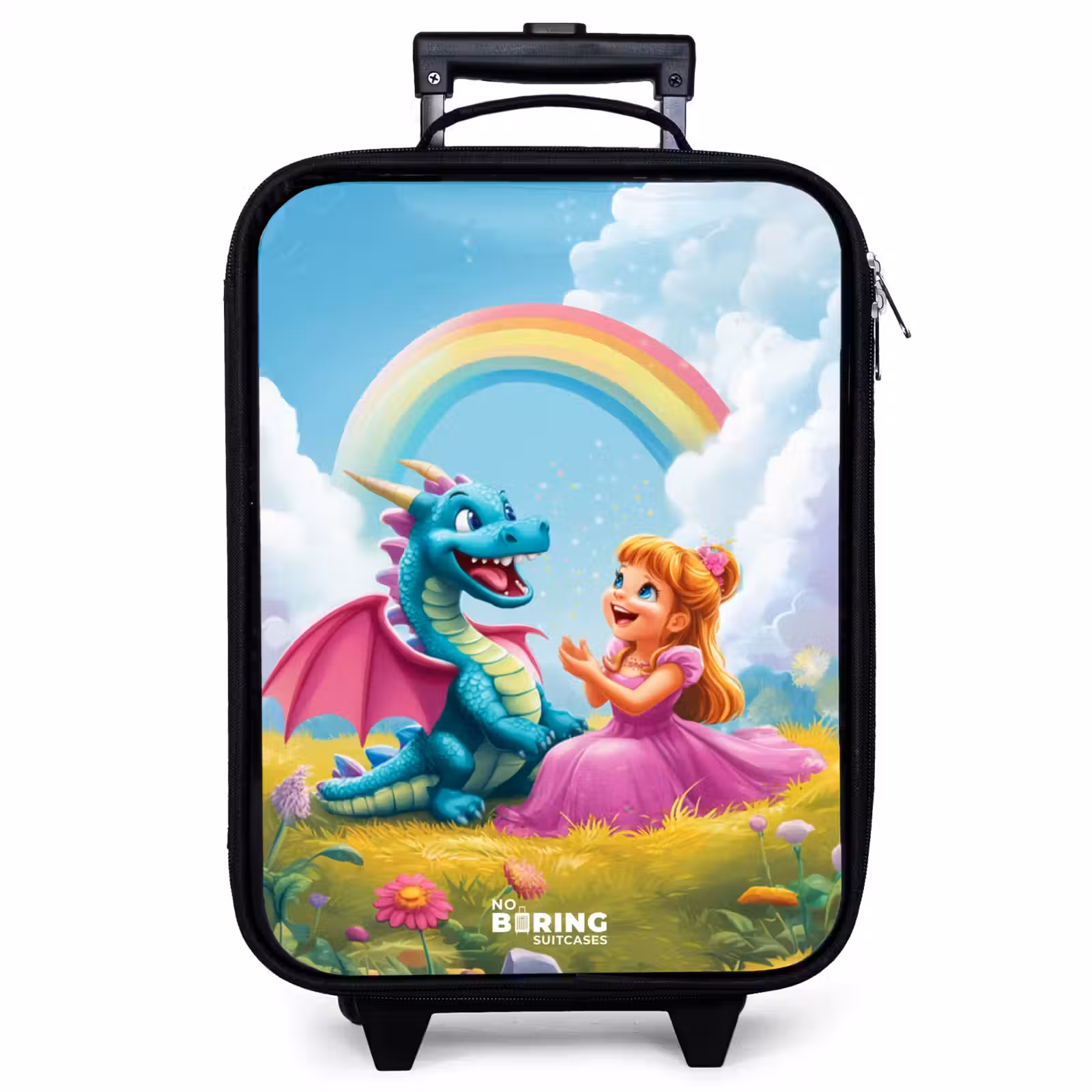 Children's suitcase - Princess and dino in a colorful world — 1