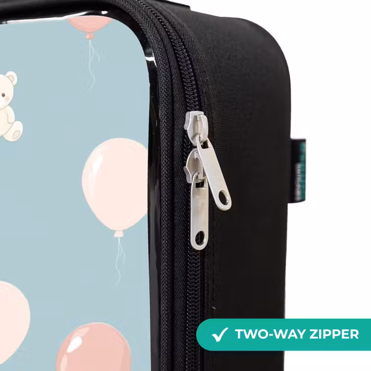 Children's suitcase - Bears in hot air balloons among clouds and balloons — 6