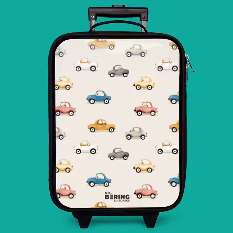 Children's suitcase - Colorful retro cars — 4