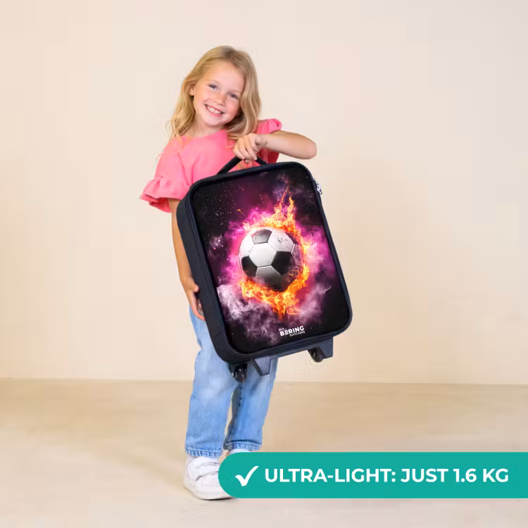 Children's suitcase - Soccer in pink fire explosion — 5