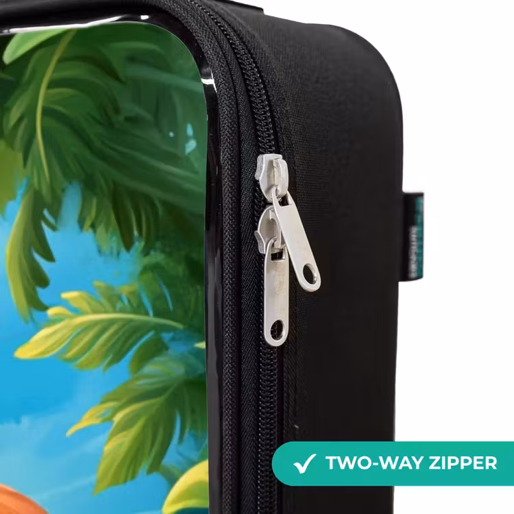 Children's suitcase - Turtle in tropical water with flamingo — 6
