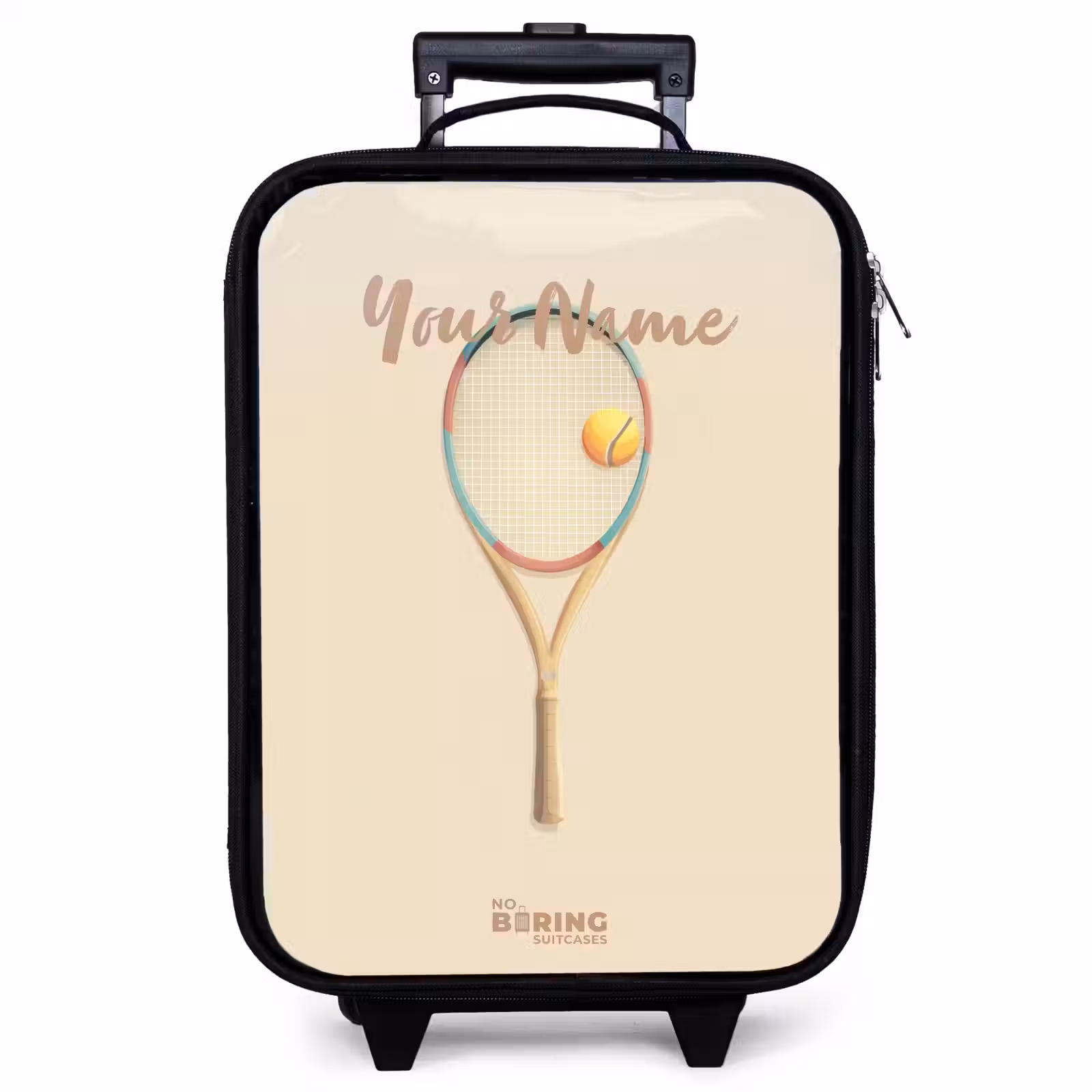 Children's suitcase - A tennis racket in beige shades — 1