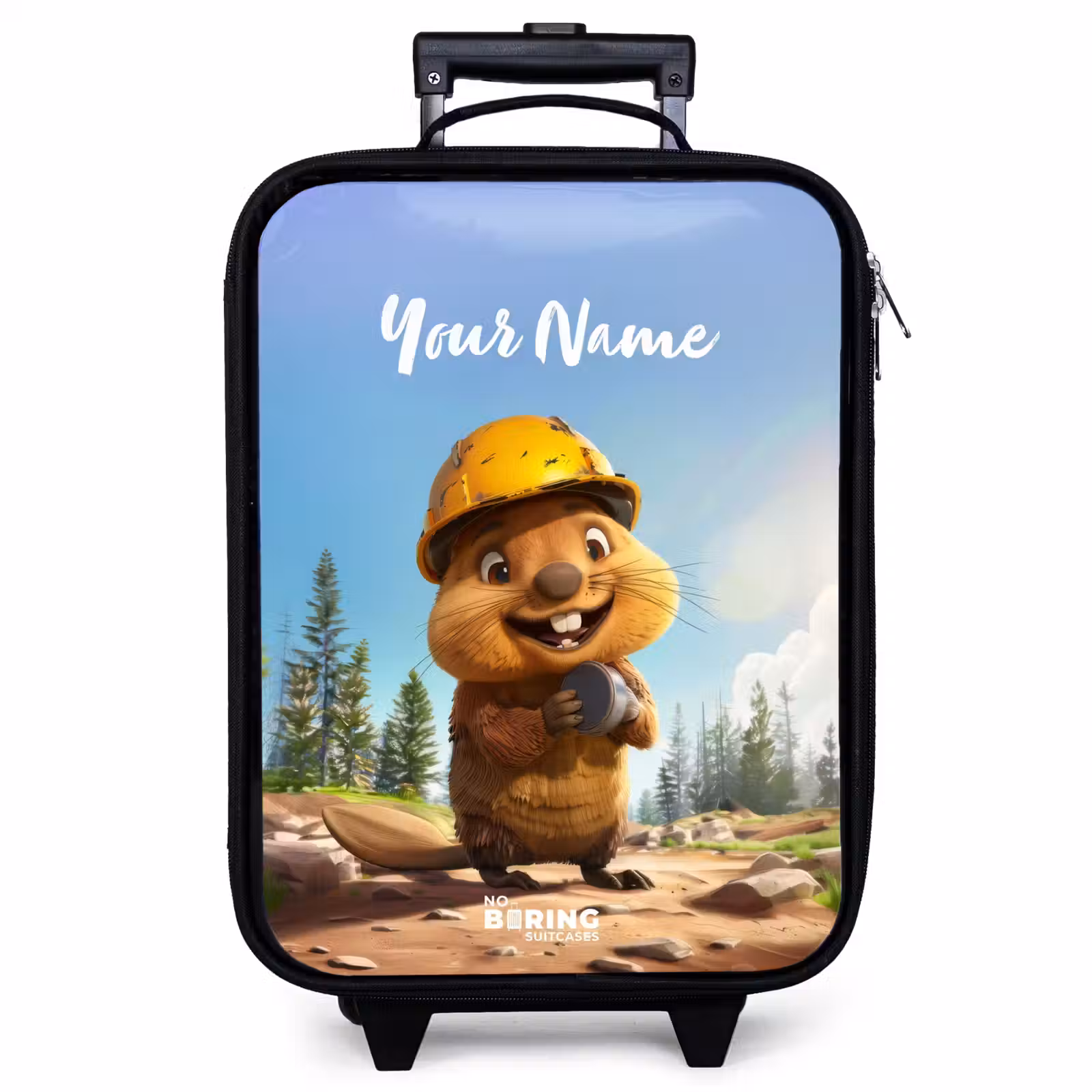 Children's suitcase - Black - Billy Construction Helmet — 1