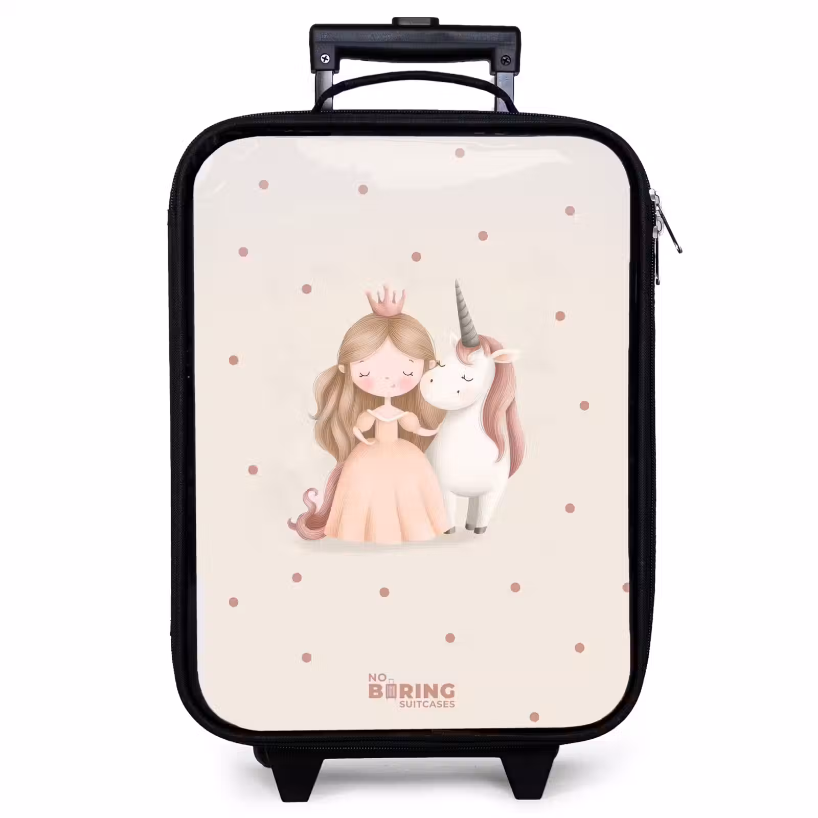Children's suitcase - Princess and a unicorn in pastel colors — 1