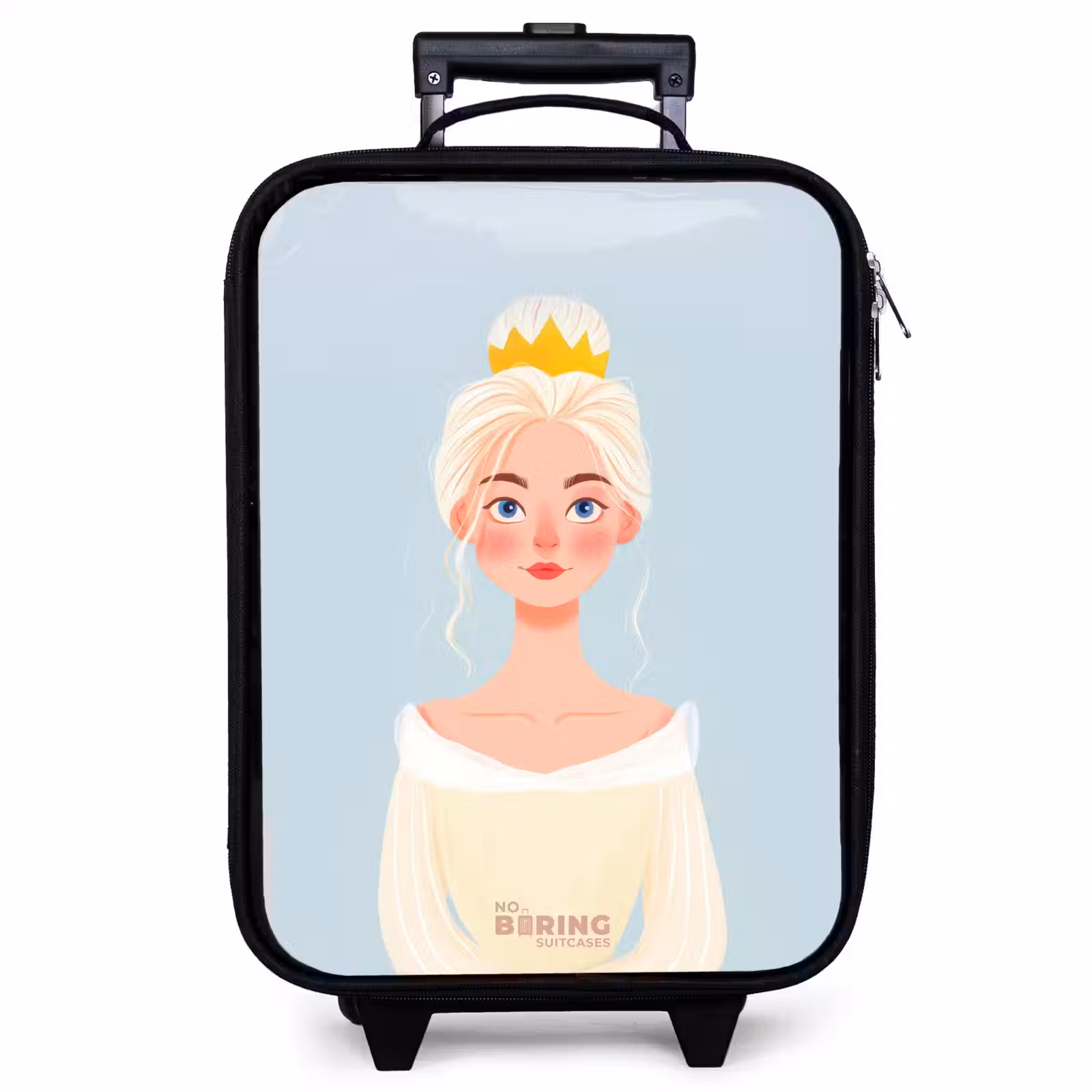 Children's suitcase - Princess with a golden crown - Blue — 1