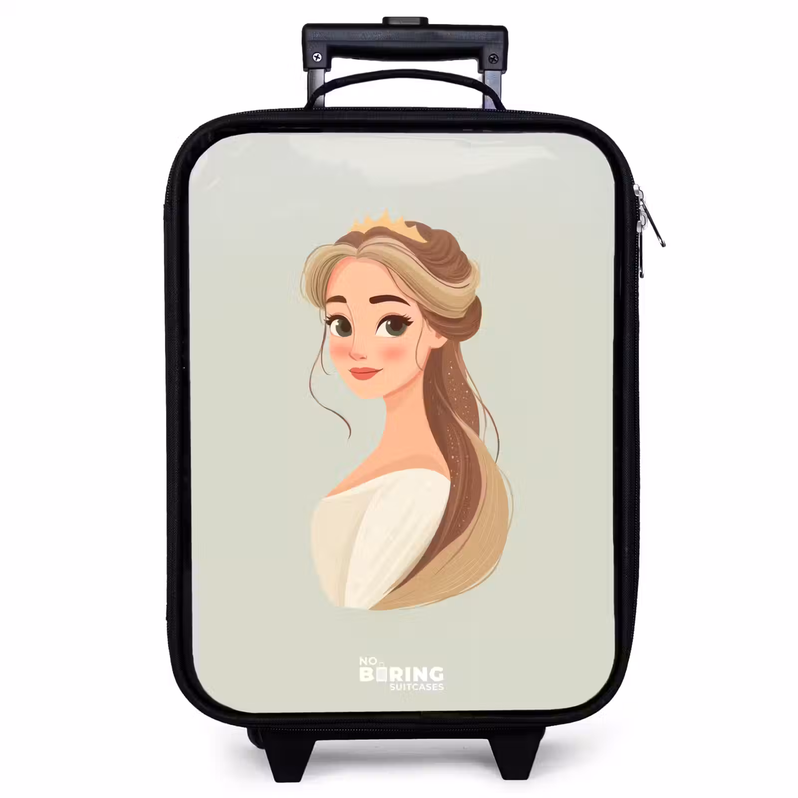 Children's suitcase - Princess with a tiara - Green — 1
