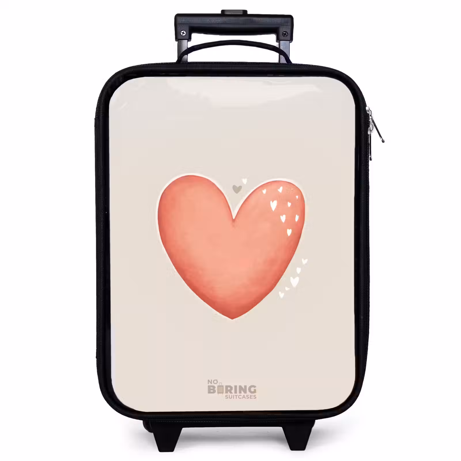 Children's suitcase - Red heart on a beige background — 1