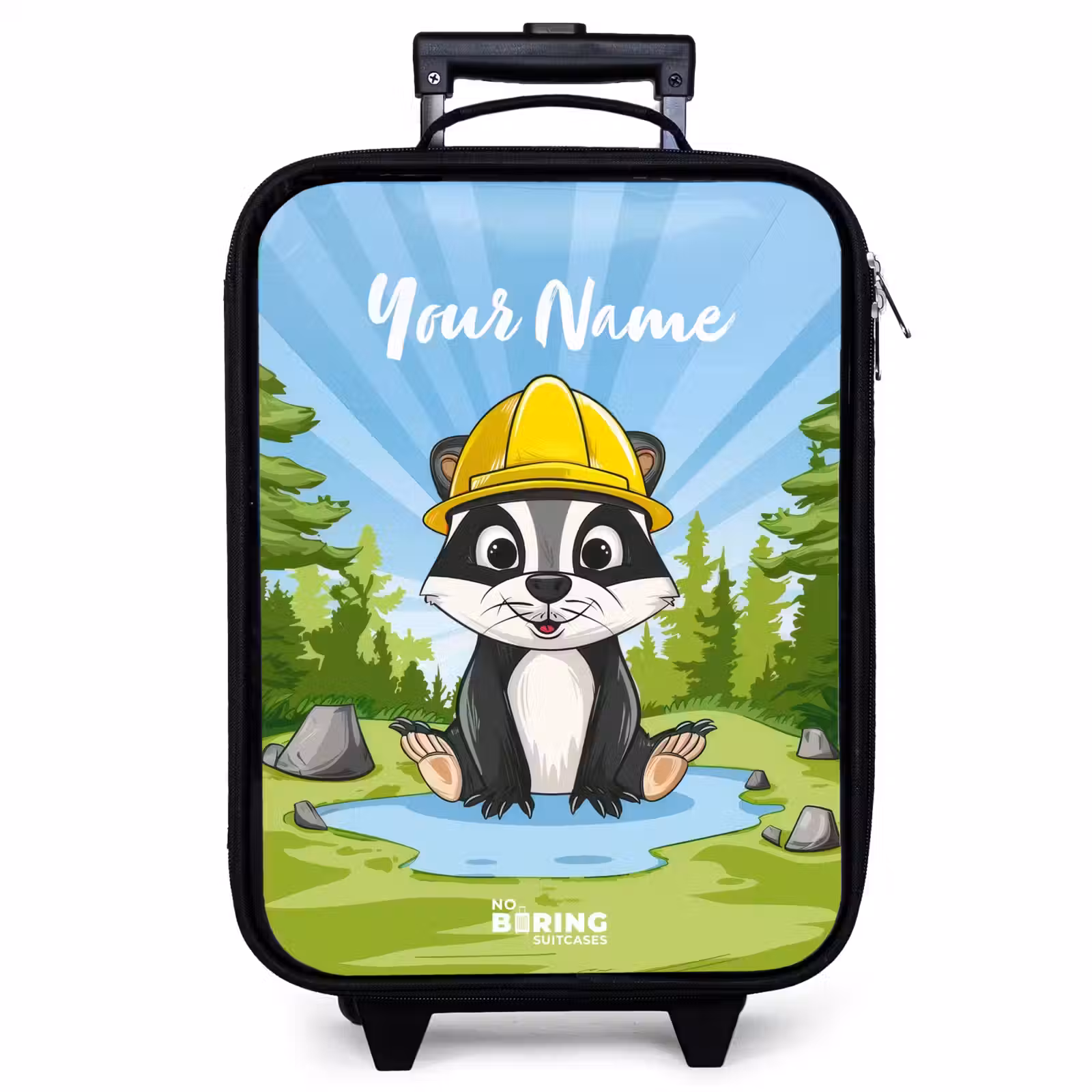 Children's suitcase - Black - Wally work bear — 1