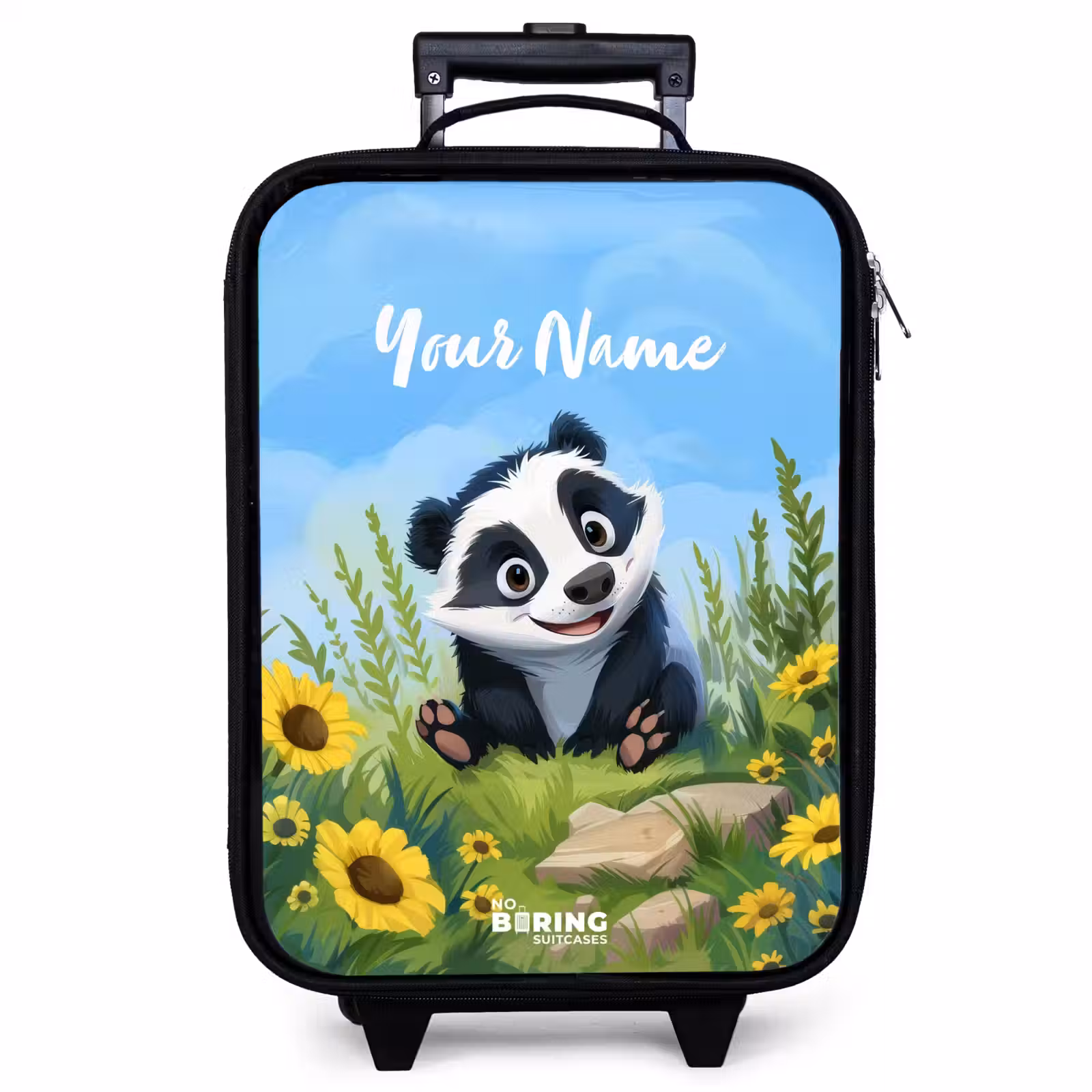 Children's suitcase - Black - William raccoon — 1