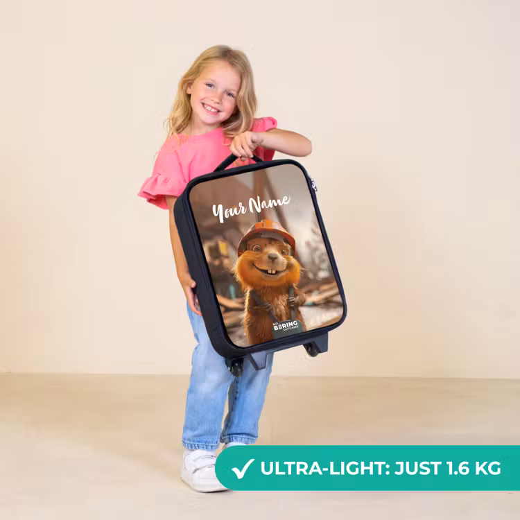 Children's suitcase - Black - Bertus Construction Beaver — 5