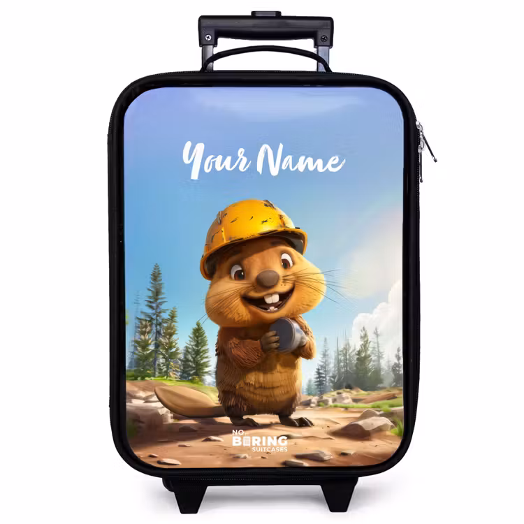 Children's suitcase - Black - Billy Construction Helmet — 1