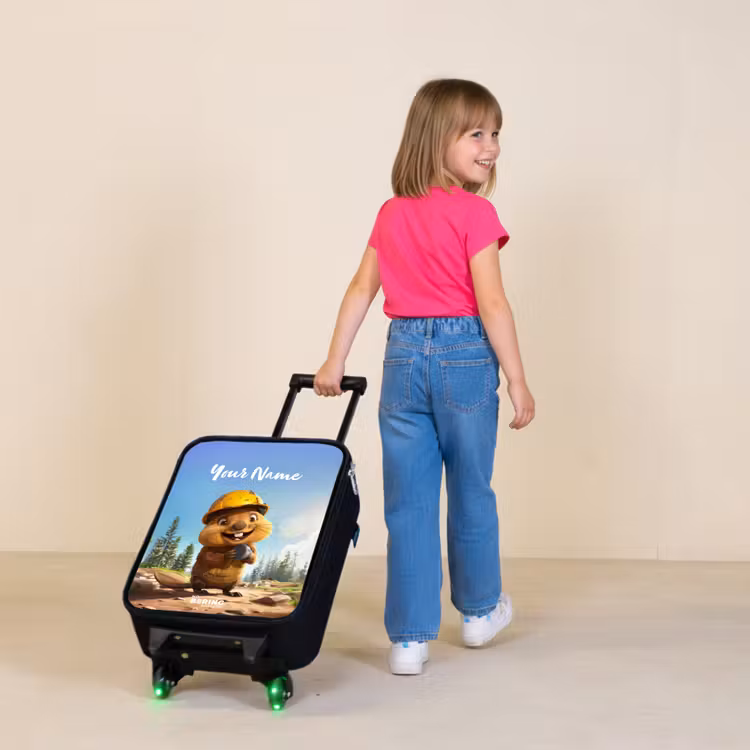 Children's suitcase - Black - Billy Construction Helmet — 2