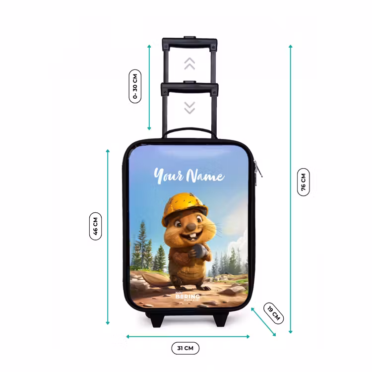 Children's suitcase - Black - Billy Construction Helmet — 3