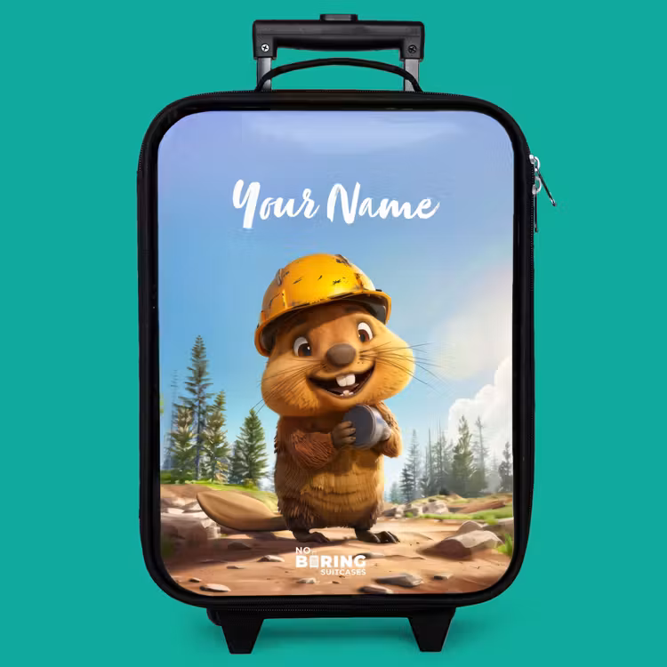 Children's suitcase - Black - Billy Construction Helmet — 4