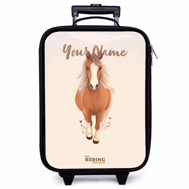 Children's suitcase - Brown horse in gallop — 1