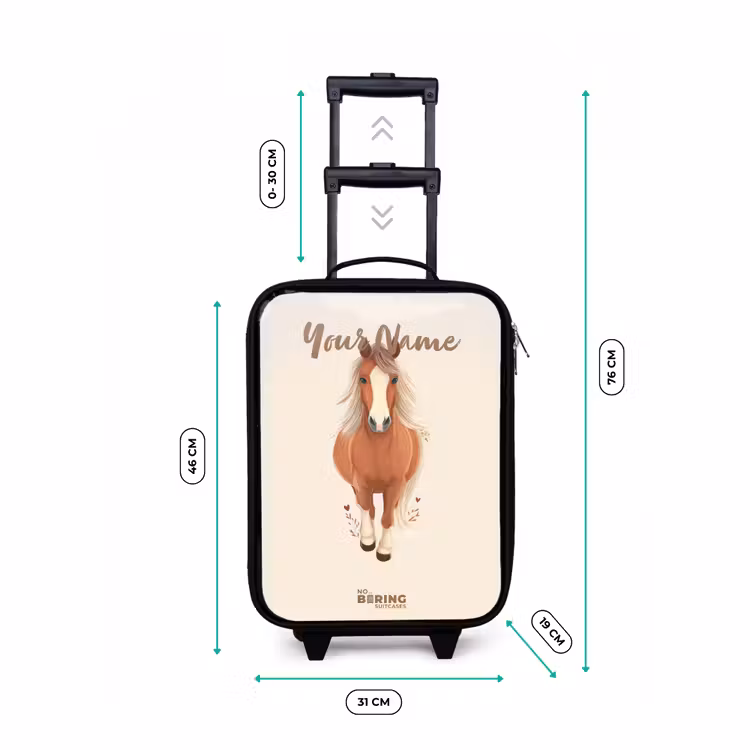Children's suitcase - Brown horse in gallop — 3