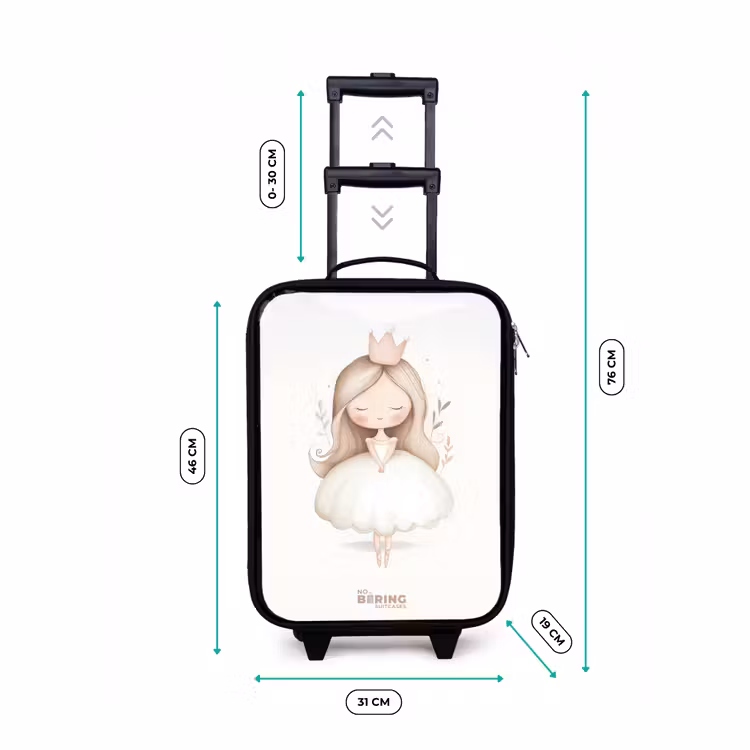 Children's suitcase - Graceful princess in white — 3