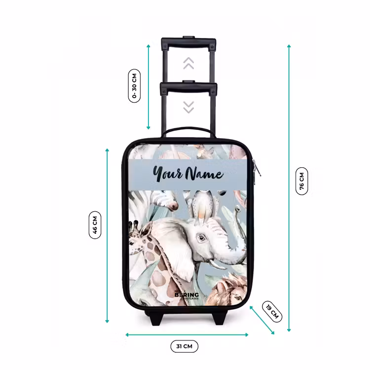 Children's suitcase - Jungle in Light Colors — 3
