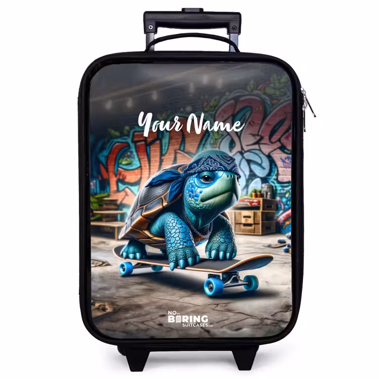 Children's suitcase - Skater turtle — 1