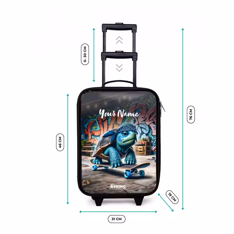 Children's suitcase - Skater turtle — 3