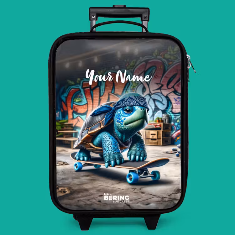 Children's suitcase - Skater turtle — 4