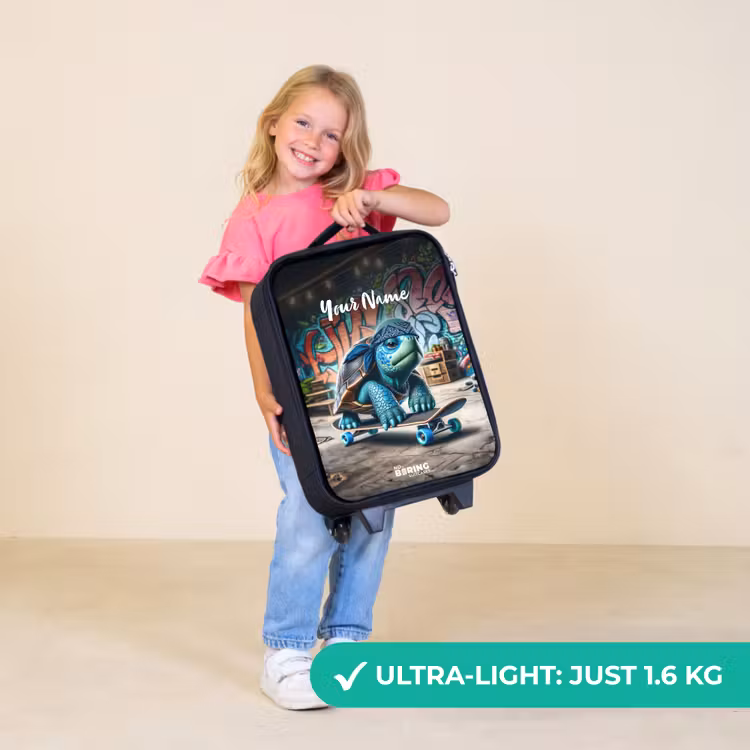 Children's suitcase - Skater turtle — 5