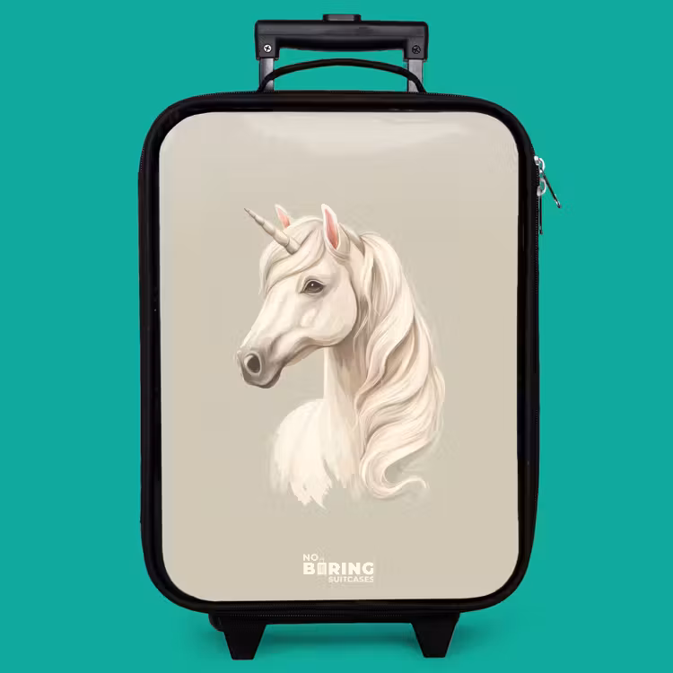 Children's suitcase - Unicorn in neutral colors — 4