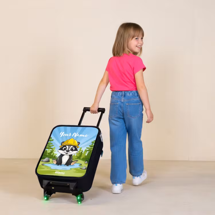 Children's suitcase - Black - Wally work bear — 2