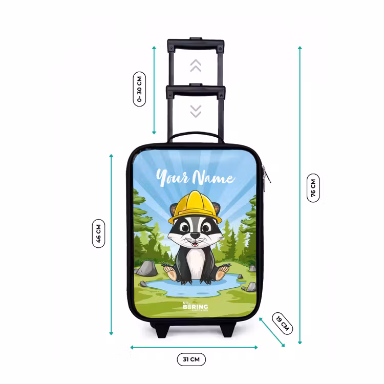 Children's suitcase - Black - Wally work bear — 3