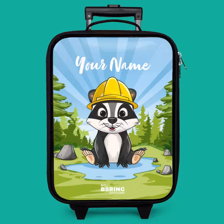 Children's suitcase - Black - Wally work bear — 4