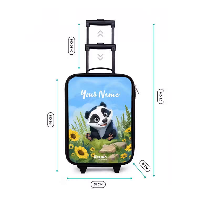 Children's suitcase - Black - William raccoon — 3